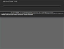 Tablet Screenshot of mrsunshine.com